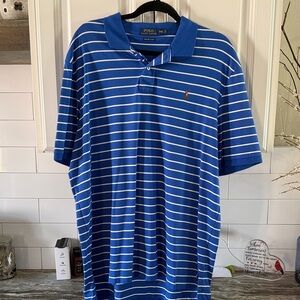 Polo by Ralph Lauren Blue and White Striped Polo Shirt